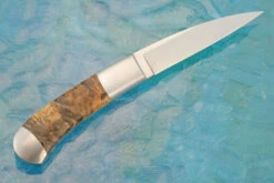 Integral Wharncliffe Everyday Carry With Buckeye Burl -Optimal Knives Store 107443 6 x