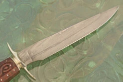 Damascus Bowie With Snakewood 12 Damascus Bowie With Snakewood -Optimal Knives Store 107446 6 x