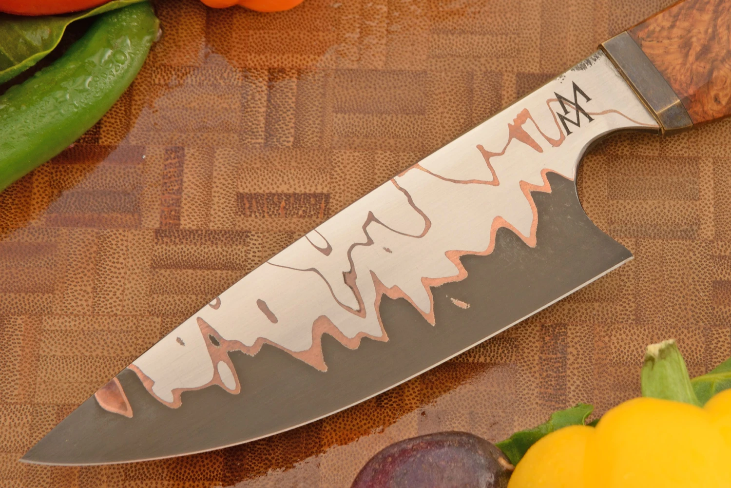 Cu-Mai Chef's Knife (5 Inch) With Amboyna Burl 2 Cu-Mai Chef's Knife (5 Inch) With Amboyna Burl - Image 2