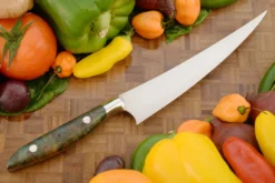 Upswept Fillet/Boning Knife (7 In.) With Maple Burl (Semi-Stiff) -Optimal Knives Store 107484 4 x