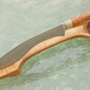 Honyaki Kukri With Maple Burl, Box Elder Burl, And Mokume