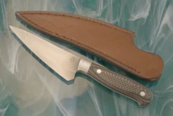 Utility Knife With Carbon Fiber - 1095 Carbon (4-3/4")