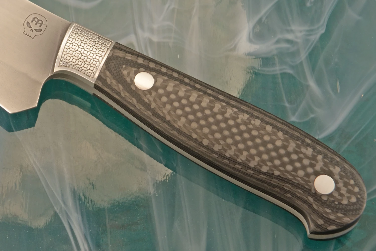 Utility Knife With Carbon Fiber - 1095 Carbon (4-3/4") 4 Utility Knife With Carbon Fiber - 1095 Carbon (4-3/4") - Image 4