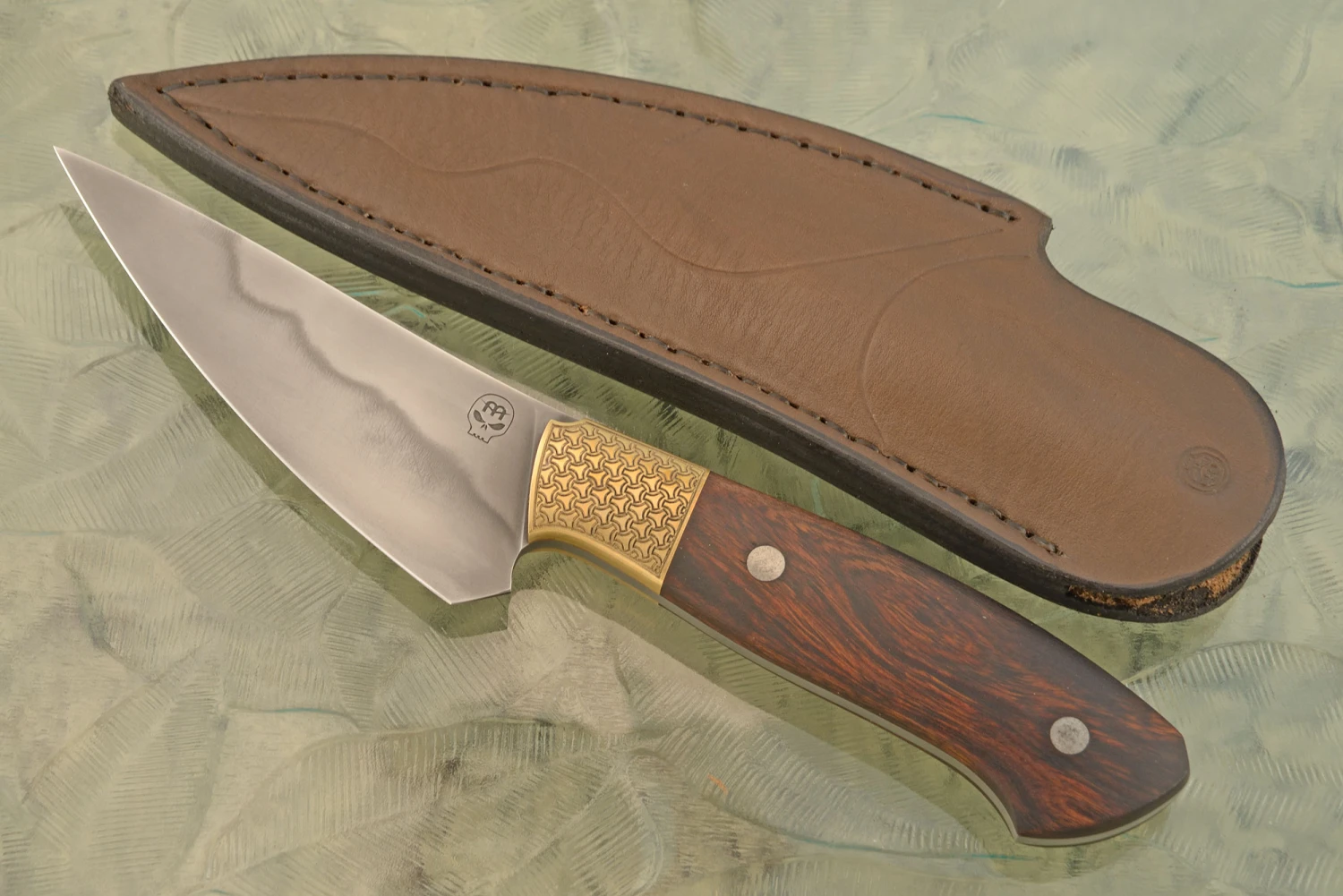 Utility Knife With Ironwood - 1095 Carbon (4-1/3") 1 Utility Knife With Ironwood - 1095 Carbon (4-1/3")