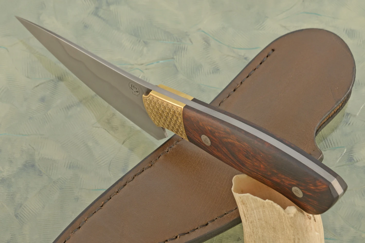 Utility Knife With Ironwood - 1095 Carbon (4-1/3") 5 Utility Knife With Ironwood - 1095 Carbon (4-1/3") - Image 5