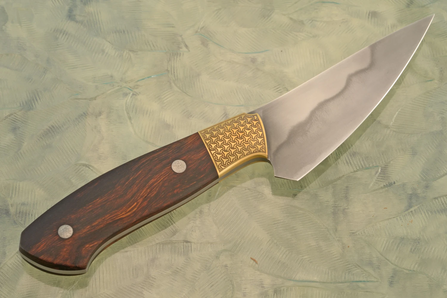 Utility Knife With Ironwood - 1095 Carbon (4-1/3") 8 Utility Knife With Ironwood - 1095 Carbon (4-1/3") - Image 8