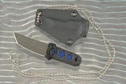 Mini Tanto Necker With Royal Blue Rayskin Wrap