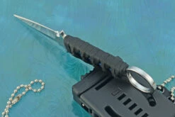 Ring Dagger (Kunai) With Teal Rayskin Wrap -Optimal Knives Store 107559 3 x