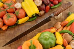 Integral Damascus S-Grind Chef's Knife/Gyuto (11-2/3 In) With Snakewood -Optimal Knives Store 107623 4 x