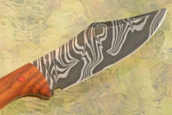 Damascus Hunter With Cocobolo -Optimal Knives Store 107625 6 x