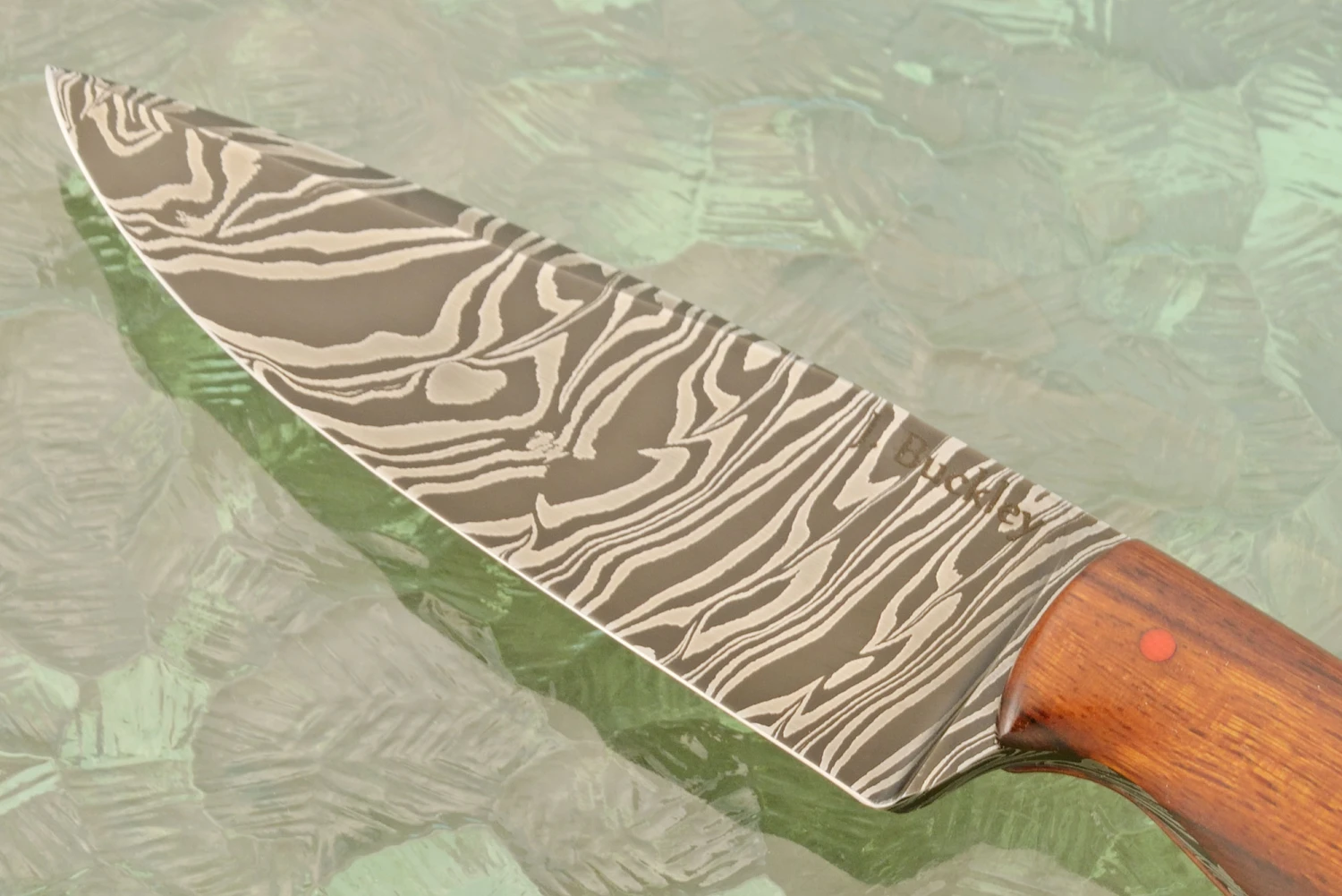 Damascus Hunter With Ironwood 2 Damascus Hunter With Ironwood - Image 2