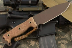 ASH - Battle Grade With SR-101 And Canvas Micarta -Optimal Knives Store 107645 4 x