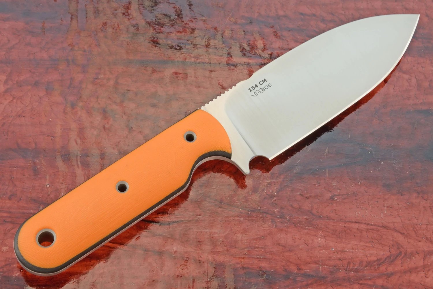 Custom Large PSK-3 Bushcrafter With Orange G10 4 Custom Large PSK-3 Bushcrafter With Orange G10 - Image 4