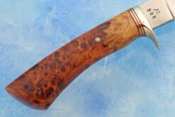 Drop Point Hunter Amboyna Burl -Optimal Knives Store 107653 4 x