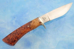 Drop Point Hunter Amboyna Burl -Optimal Knives Store 107653 5 x