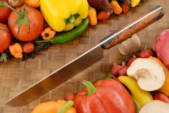 Chef's Knife - Nakiri (6-2/3 In) With Maple Burl -Optimal Knives Store 107662 3 x