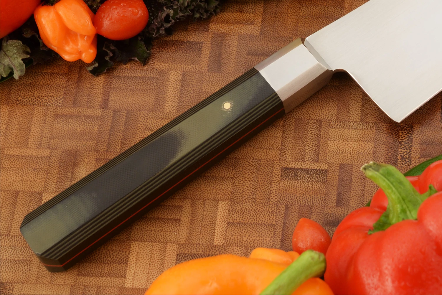 Chef's Knife - Gyuto (7-1/2 In.) With Green/Black G-10 4 Chef's Knife - Gyuto (7-1/2 In.) With Green/Black G-10 - Image 4