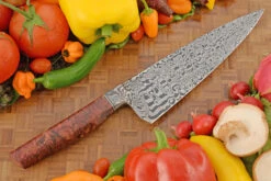 Integral Damascus Chef (8 In.) With Spalted Maple Burl