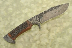 Harpoon Hunter With Carved Bocote -Optimal Knives Store 107721 8 x