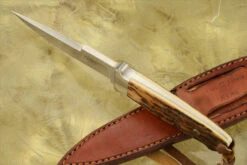 Chute Knife With Mammoth Ivory -Optimal Knives Store 107734 4 x