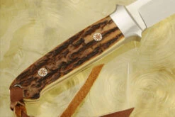 Chute Knife With Mammoth Ivory -Optimal Knives Store 107734 5 x