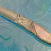Damascus Lockback With Blacklip Mother Of Pearl