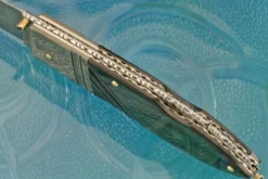 Damascus Lockback With Blacklip Mother Of Pearl 12 Damascus Lockback With Blacklip Mother Of Pearl -Optimal Knives Store 107736 5 x