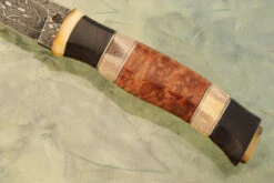 Voodoo Mask Damascus Nordic Hunter -Optimal Knives Store 107747 3 x