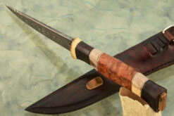 Voodoo Mask Damascus Nordic Hunter -Optimal Knives Store 107747 4 x