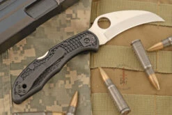 Spyderco Tasman Salt 2 With Black FRN And H1 (C106PBK2) -Optimal Knives Store 107763 5 x