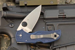 Spyderco Native 5 Lightweight With Dark Blue FRN And CPM-S110V (C41PDBL5) -Optimal Knives Store 107779 4 x