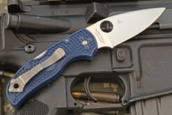 Spyderco Native 5 Lightweight With Dark Blue FRN And CPM-S110V (C41PDBL5) -Optimal Knives Store 107779 5 x