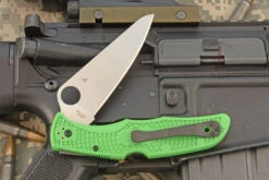 Spyderco Pacific 2 With Green FRN And LC200N (C91FPGR2) -Optimal Knives Store 107781 4 x
