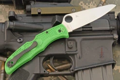 Spyderco Pacific 2 With Green FRN And LC200N (C91FPGR2) -Optimal Knives Store 107781 5 x
