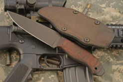 Drop Point Crusher Belt Knife With Maple