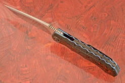 L51 Compact Flipper With Lava Flow FatCarbon (Ceramic IKBS) - M390 -Optimal Knives Store 107821 3 x