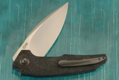 A6 Flipper With Blue Dark Matter FatCarbon (Collaboration With Tashi Bharucha) - Ceramic IKBS - CTS-XHP 8 A6 Flipper With Blue Dark Matter FatCarbon (Collaboration With Tashi Bharucha) - Ceramic IKBS - CTS-XHP -Optimal Knives Store 107863 4 x