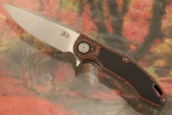 H4 Flipper With Lava Flow FatCarbon - M390