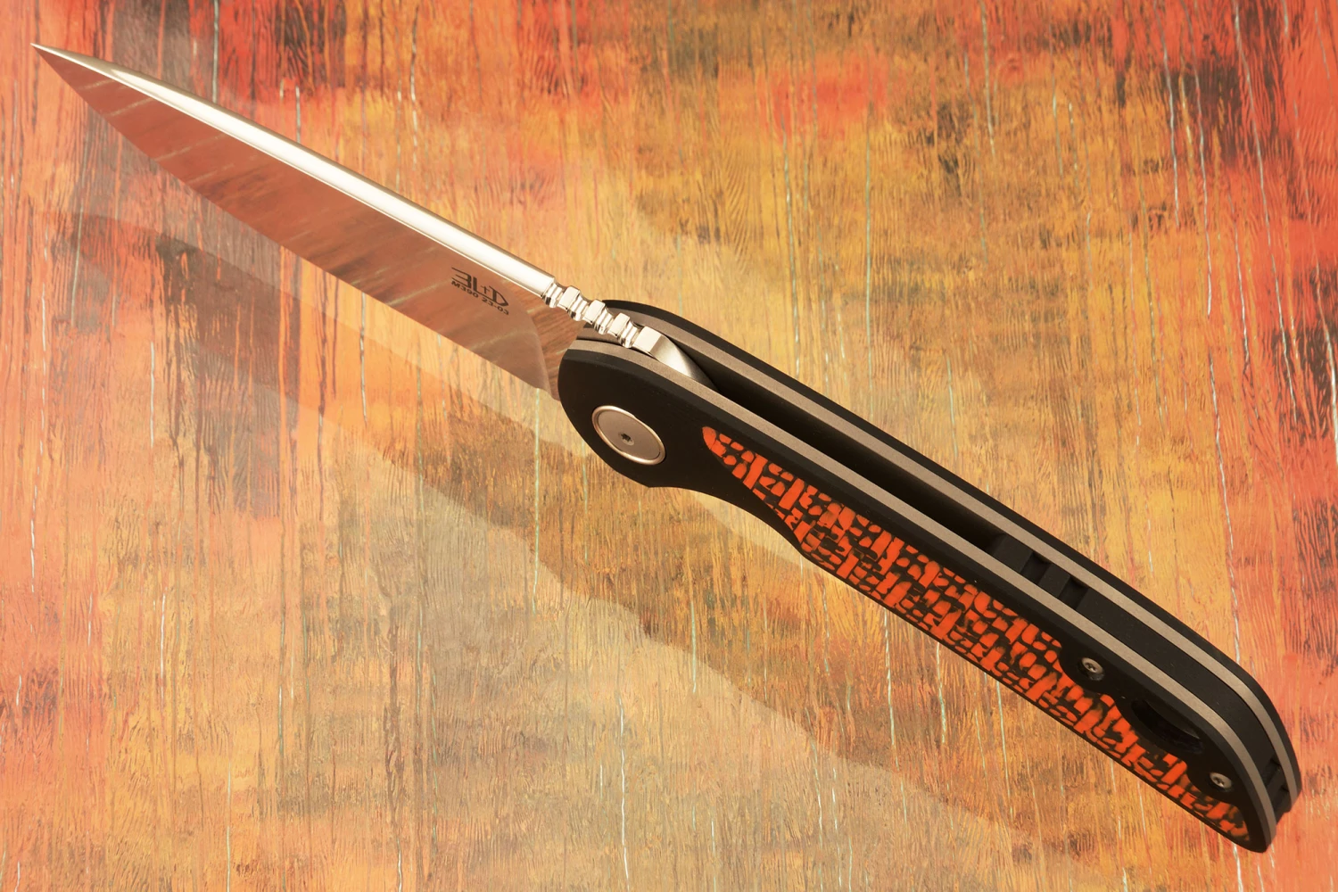 W5 Flipper With Orange Carbon Fiber - M390 3 W5 Flipper With Orange Carbon Fiber - M390 - Image 3