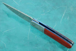 HI-05 Front Flipper With Damascus And Micarta (Ceramic IKBS) -Optimal Knives Store 107895 3 x