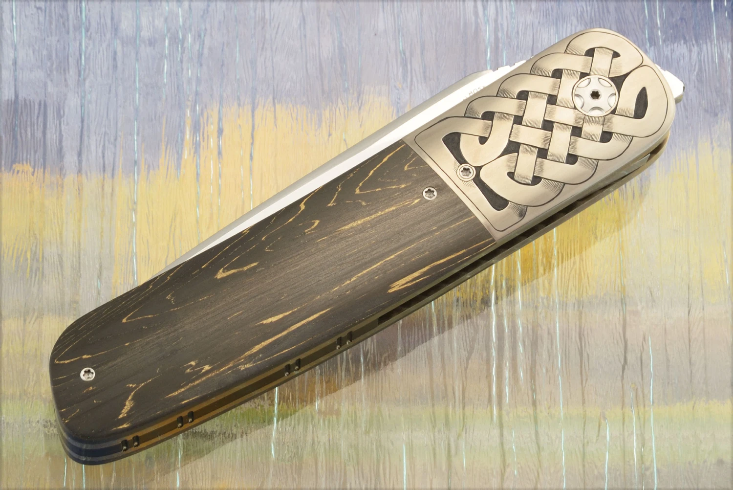 HI-05 Engraved Front Flipper With Raindrop Copper FatCarbon (Ceramic IKBS) - RWL-34 2 HI-05 Engraved Front Flipper With Raindrop Copper FatCarbon (Ceramic IKBS) - RWL-34 - Image 2