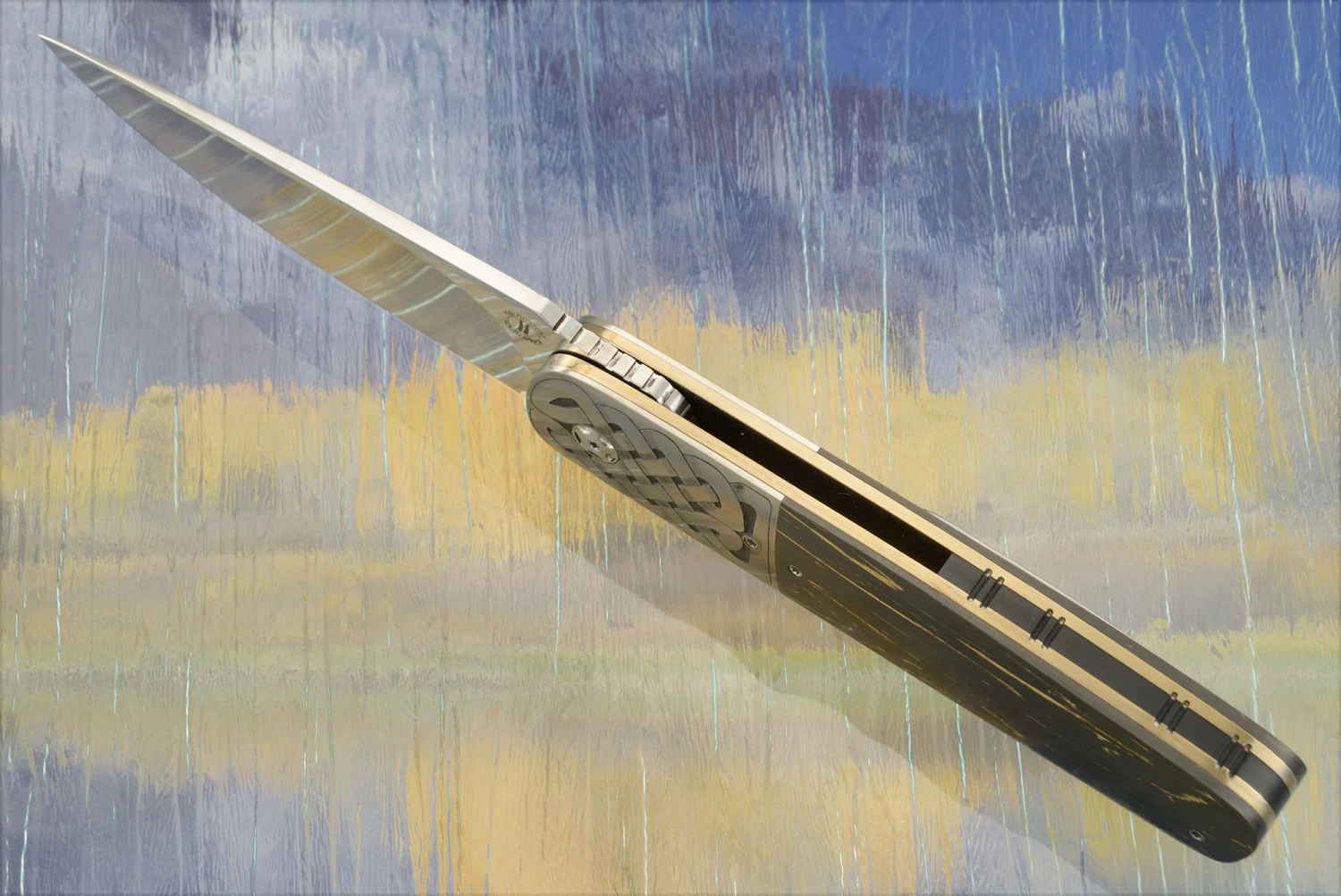 HI-05 Engraved Front Flipper With Raindrop Copper FatCarbon (Ceramic IKBS) - RWL-34 3 HI-05 Engraved Front Flipper With Raindrop Copper FatCarbon (Ceramic IKBS) - RWL-34 - Image 3