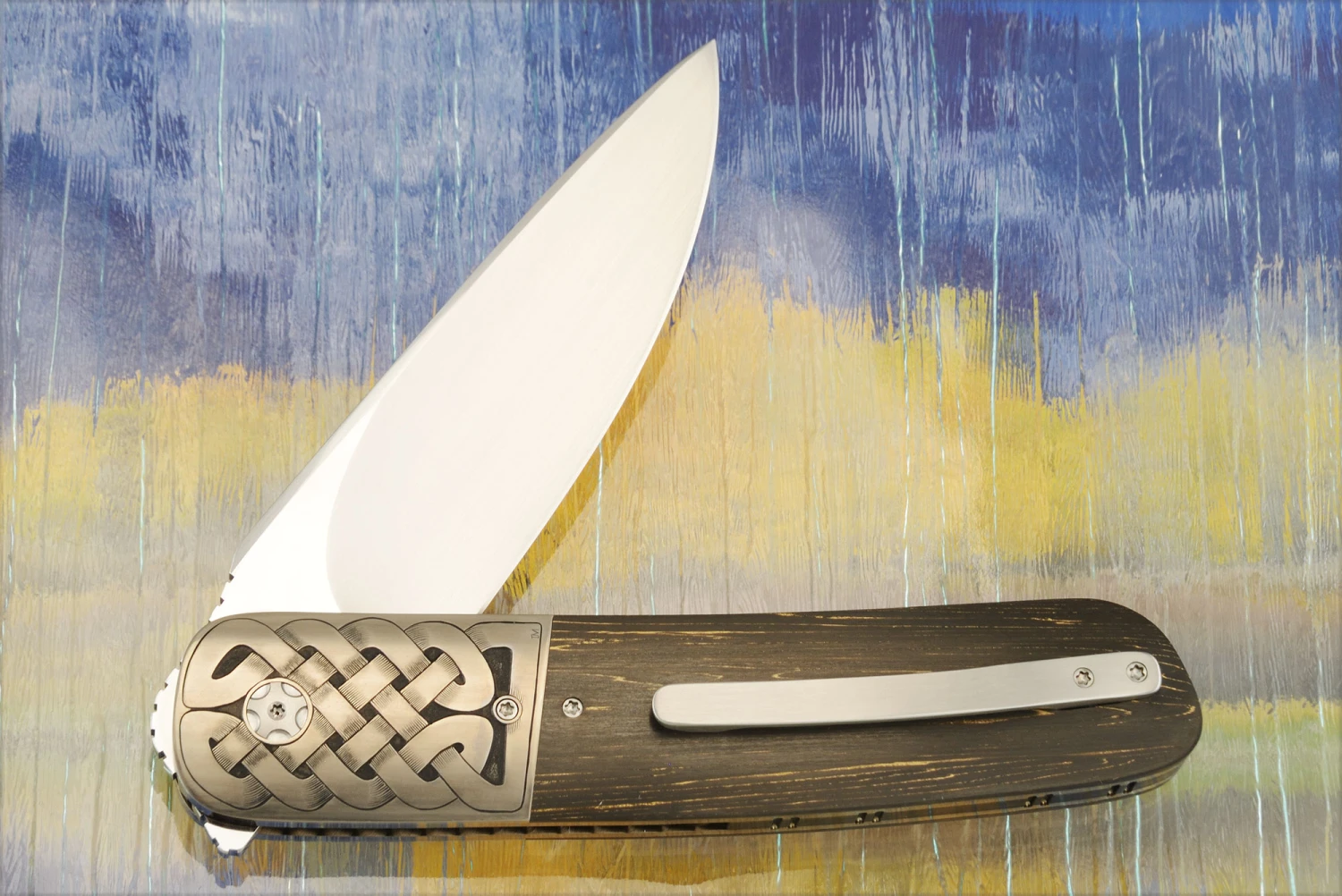 HI-05 Engraved Front Flipper With Raindrop Copper FatCarbon (Ceramic IKBS) - RWL-34 4 HI-05 Engraved Front Flipper With Raindrop Copper FatCarbon (Ceramic IKBS) - RWL-34 - Image 4