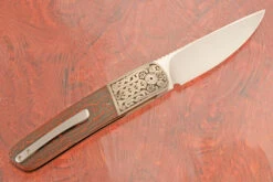 HI-05 Engraved Front Flipper With Lava Flow FatCarbon (Ceramic IKBS) -Optimal Knives Store 107899 5 x