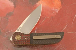 Majesty Front Flipper With Carbon Fiber (IKBS) - M390 -Optimal Knives Store 107918 4 x