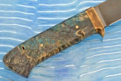 Drop Point Hunter With Maple Burl - O1 -Optimal Knives Store 107980 4 x