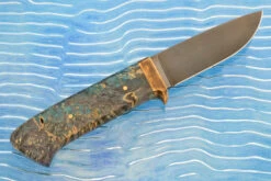 Drop Point Hunter With Maple Burl - O1 -Optimal Knives Store 107980 5 x