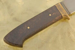 Drop Point Hunter With Red Bushwillow - O1 Carbon -Optimal Knives Store 107983 5 x