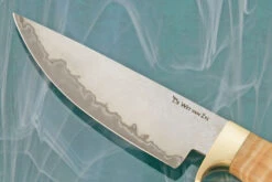 San Mai Hunter With Curly Maple -Optimal Knives Store 107987 3 x