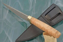 San Mai Hunter With Curly Maple -Optimal Knives Store 107987 5 x